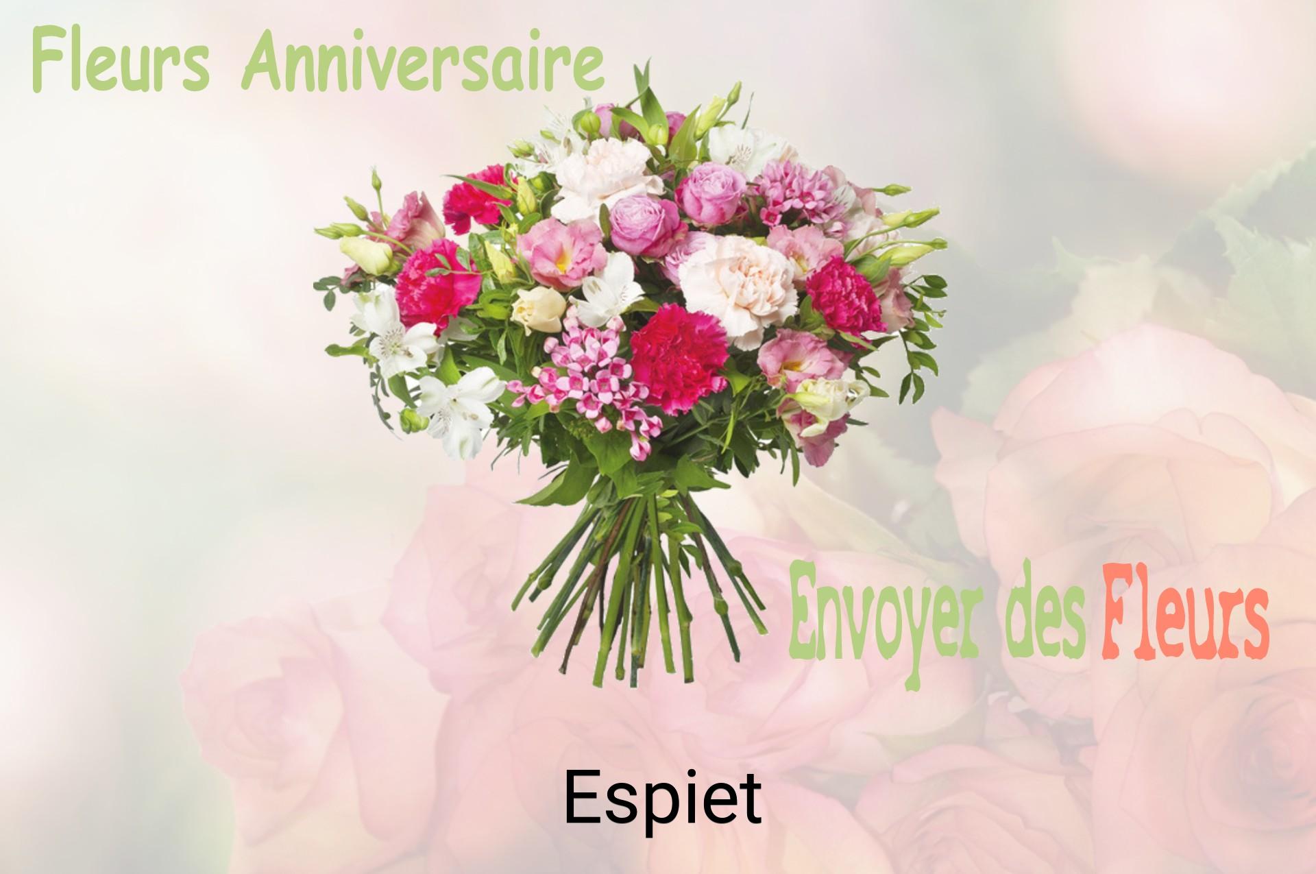 Bouquet de fleurs d’anniversaire livré à Espiet