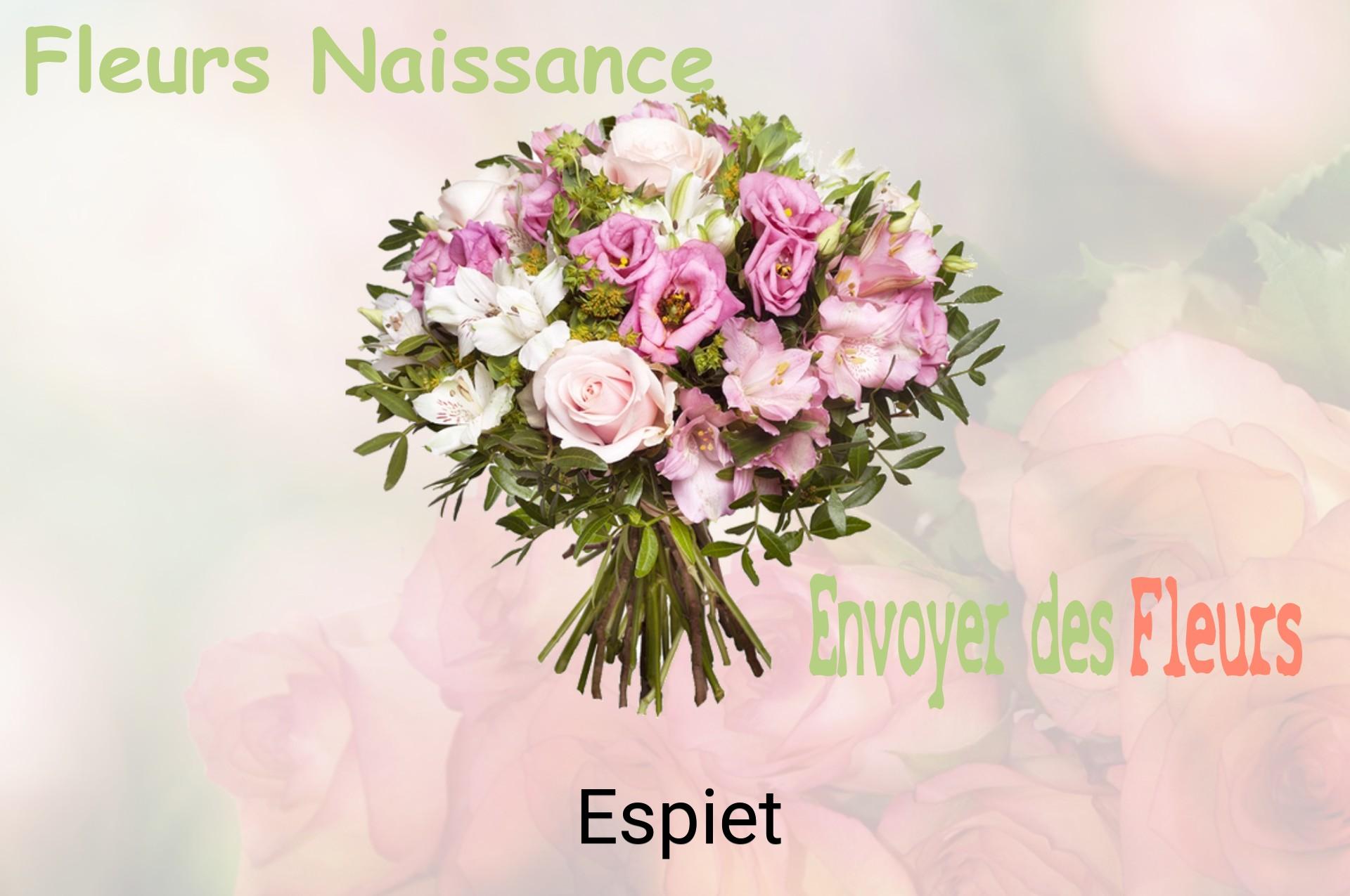 Bouquet de fleurs de naissance livré à Espiet